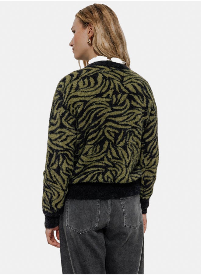 promod Round-neck fluffy knit jumper  - Image 2