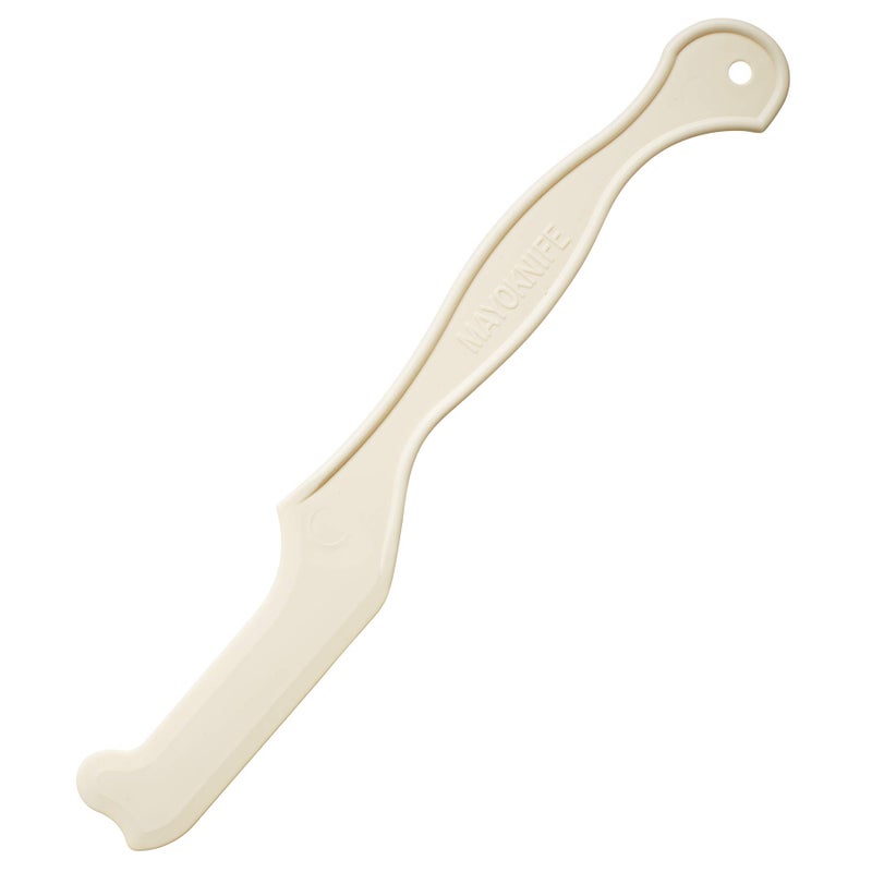 Compac Home Compac Mayo Knife & Jar Scraper Spreader - Plastic Knife Spatula for Scraping Mayonnaise Jars and Spreading Condiments Easily with Little Mess  Helpful Kitchen Gadgets and Accessories  1 Piece - Image 3