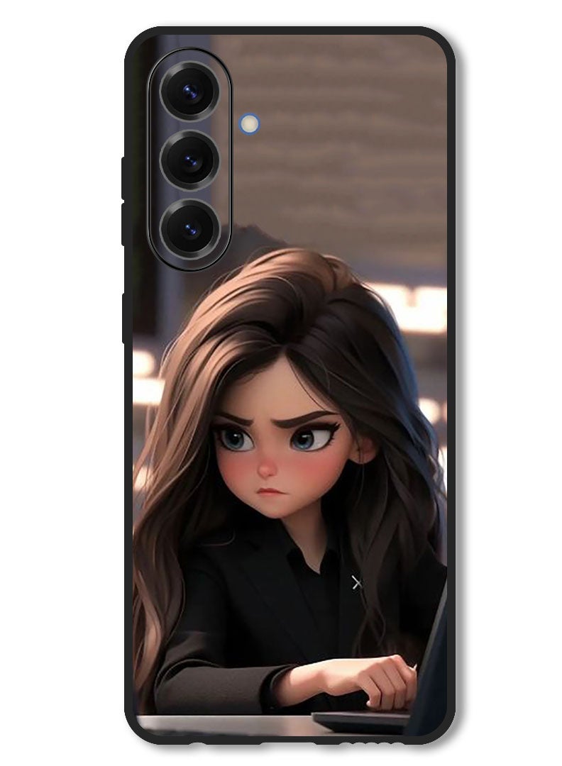 Theodor Case Compatible with Vivo V50 Protection Shockproof Bumper Cover Angry Girl - Image 1