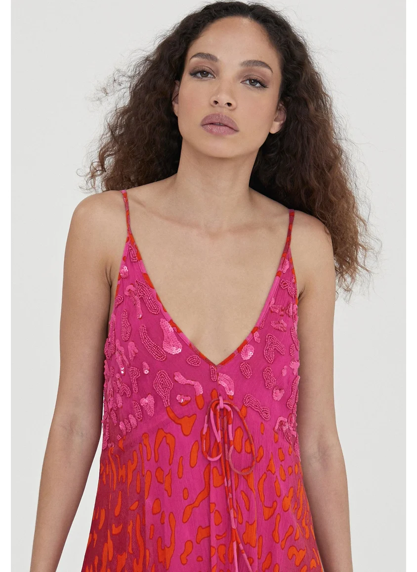 Lola Casademunt Long animal print dress