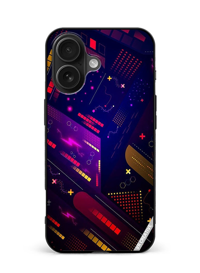 VR CREATIVE Protective Case Cover For Apple iPhone 16 Plus Abstract Design Multicolour