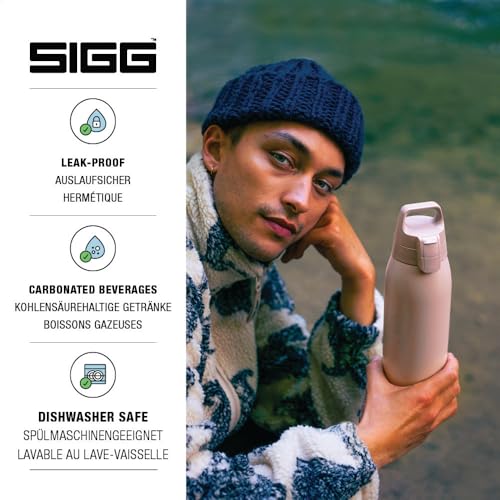 Sigg Stainless Steel Water Bottle Shield ONE Dusk Suitable For Carbonated Beverages Leakproof Lightweight BPA Free Dusk 34 Oz - Image 3
