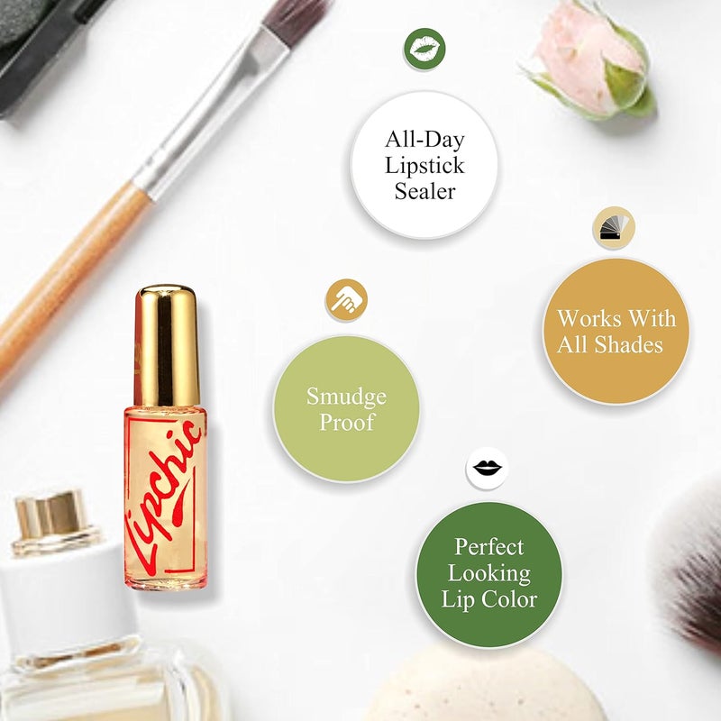 Lip Chic By Ella Ella International Lip Chic Lipstick Sealer - Transparent Smudge-Proof and Kiss-Proof Formula - Image 5