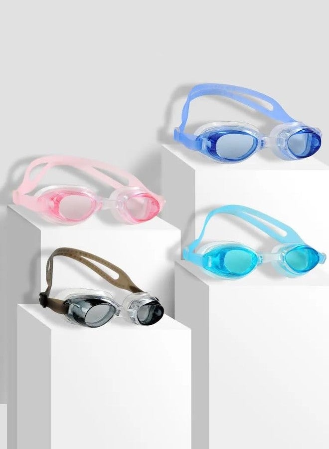 AUGEN Swim Goggles with Free Protective Case Pro Anti fog Protection Clear Anti-UV Swimming Goggles with Adjustable Strap & Ear Plugs (Pink) - Image 2