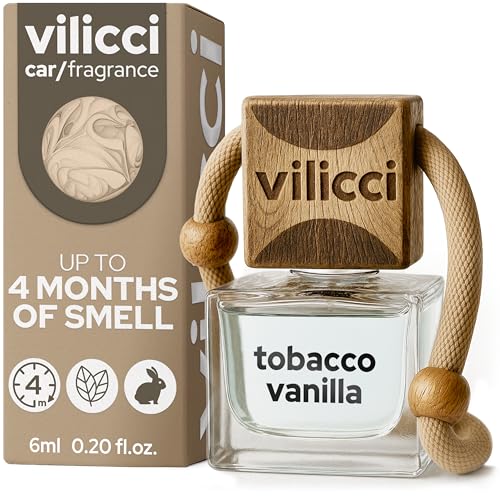 Vilicci Tobacco Vanilla Car Air Freshener – Premium Auto Perfume & Car Diffuser | Sophisticated & Timeless Scent | Long-Lasting Up to 120 Days | Odor Eliminating | Vegan, Cruelty-Free Car Perfume - Image 1