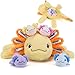 gnomantic 5 Pieces Axolotl Stuffed Animals with Babies Inside Belly 1 Mommy Stuffed Axolotl with 4 babies Yellow Axolotls Plush Toy for Kid Age 38 Gift Ideal for Christmas Valentines Birthday - Image 2