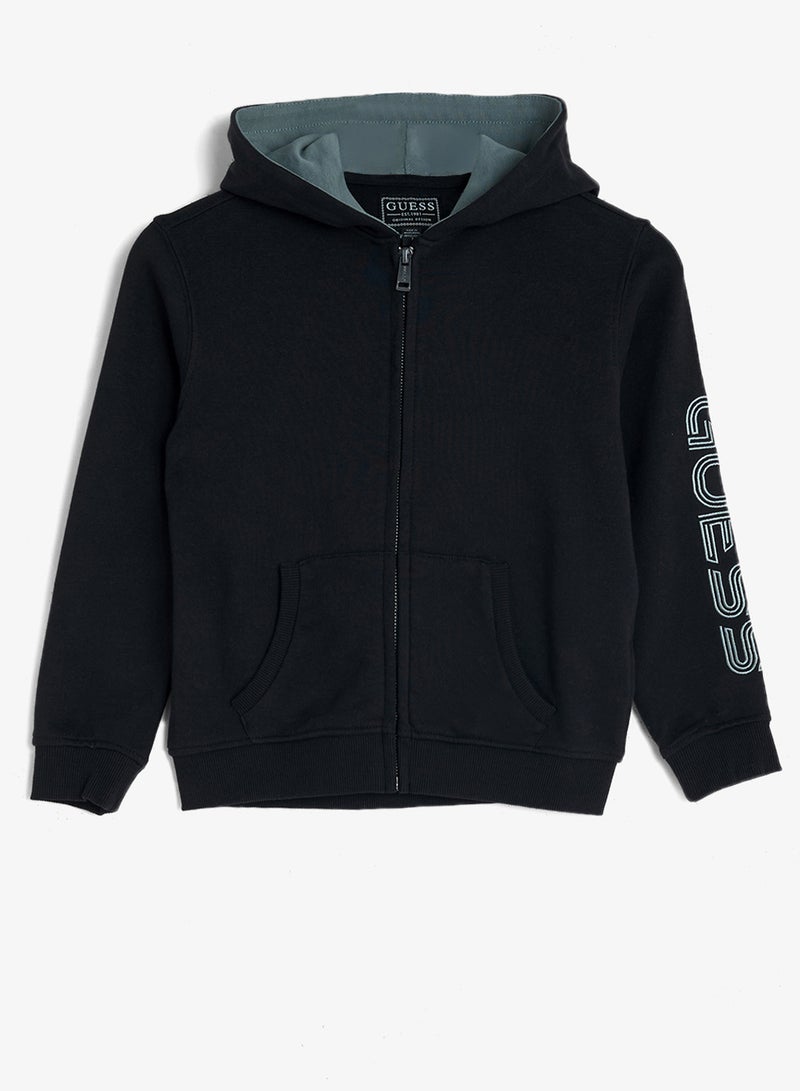 GUESS Youth Zip Through Hoodie And Shorts Set - Image 2