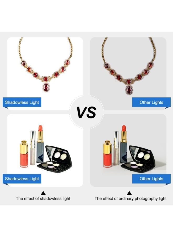 بولوز PULUZ 20 سم لوحة ضوء تصوير LED صغيرة بدون ظل، المنطقة الفعالة 20 سم × 20 سم - Image 5