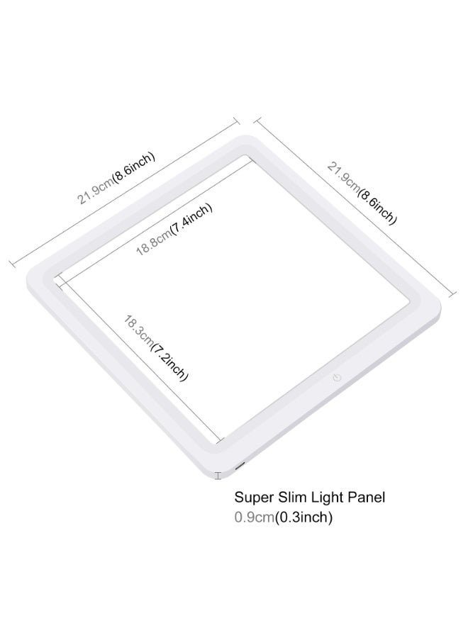 بولوز PULUZ 20 سم لوحة ضوء تصوير LED صغيرة بدون ظل، المنطقة الفعالة 20 سم × 20 سم - Image 2