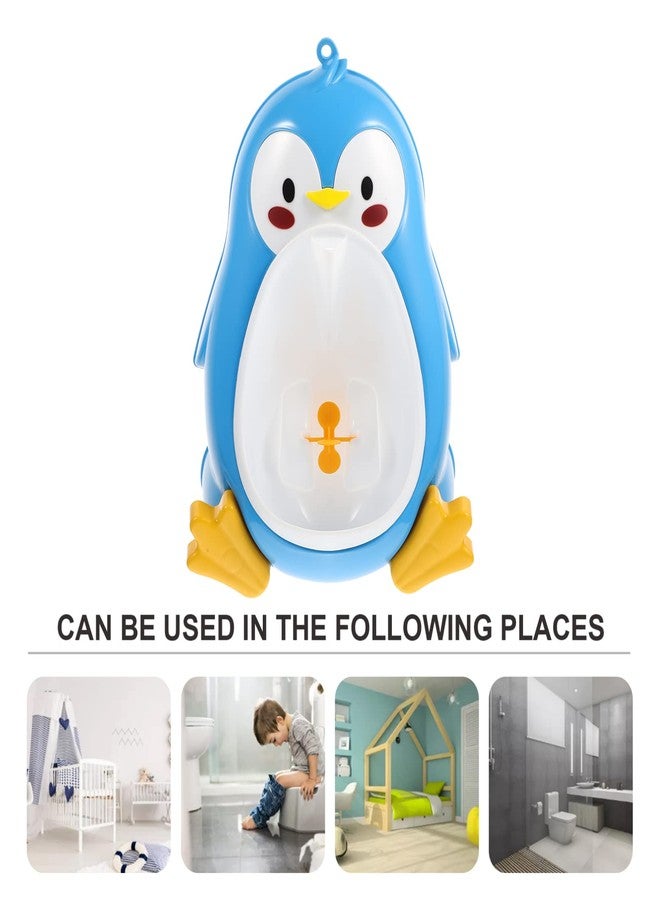 Toddmomy Penguin Potty Urinal for Boys Toddler Toilet Training with Suction Cups Large Capacity Wall Mounted Kids Urinal for Home Bathroom - Image 2