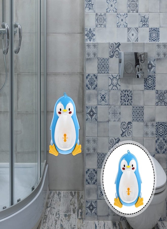 Toddmomy Penguin Potty Urinal for Boys Toddler Toilet Training with Suction Cups Large Capacity Wall Mounted Kids Urinal for Home Bathroom - Image 3