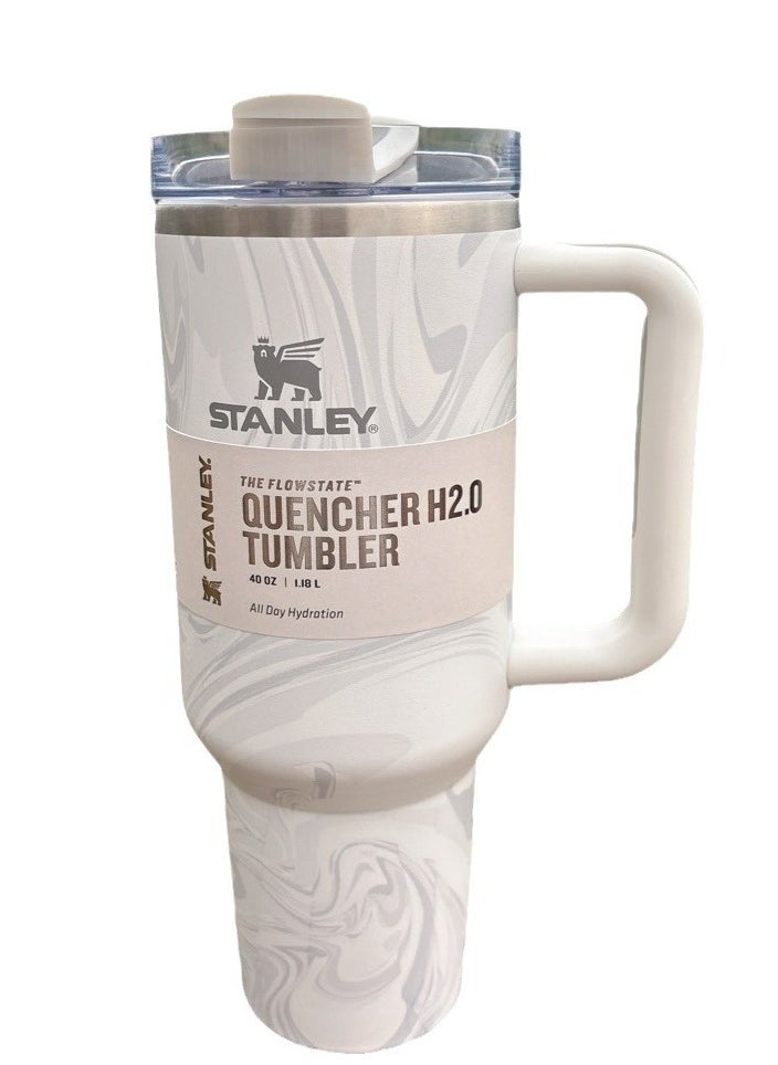 Stanley - Stanley Quencher Stainless Steel Vacuum Insulated Tumbler with Lid and Straw for Water, Iced Tea or Coffee, Smoothie and More, 40 oz - Image 1