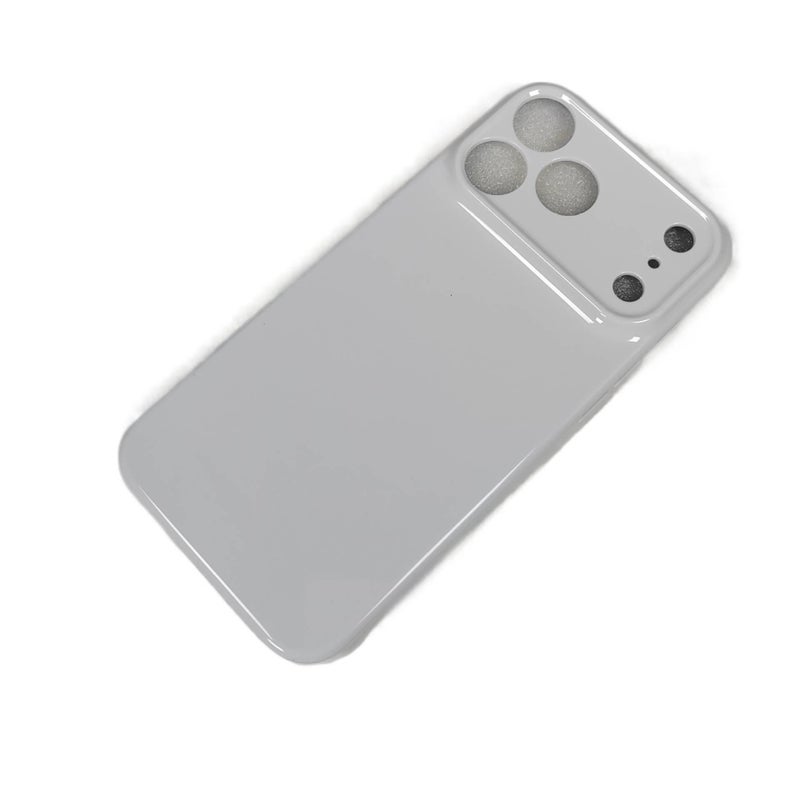 iPhone 13 Pro Case PET for iPhone 13 with 3D Sublimation and Four Sided Edge Wrapping and Precise Hole Alignment and Glossy Finish in White - Image 2