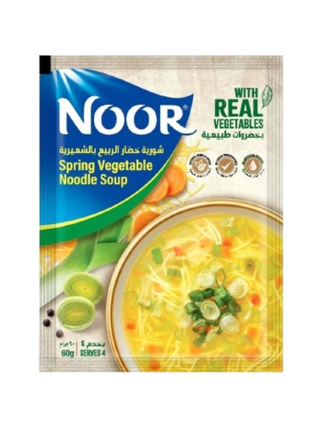Noor Instant Soup Spring Vegetable Noodle 60g - Image 1