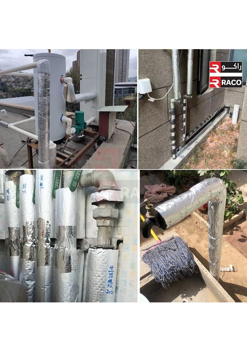 RACO Pipe Insulation Foam Soft Rubber Sheet Roll to Protect Pipes and Heat Preservation Moisture-Proof Waterproof Thermal Insulation (25MM, SELF ADHESIVE... - Image 3