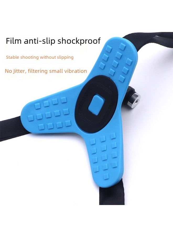 Sports Camera Helmet Chin Bracket Gopro11/10/9/7/6 Dajiang Riding Shooting Strap Fixed Accessories-Color:Orange - Image 4