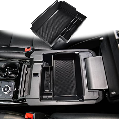 TACOBRO Center Console Organizer Tray Compatible with Ford Explorer 2020 2021 2022 2023 2024 2025 Accessories Armrest Glove Box Secondary Storage Divider Insert ABS Materials - Image 1