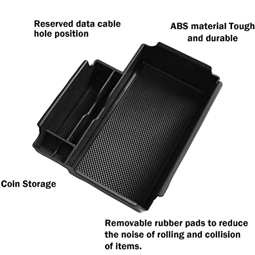 TACOBRO Center Console Organizer Tray Compatible with Ford Explorer 2020 2021 2022 2023 2024 2025 Accessories Armrest Glove Box Secondary Storage Divider Insert ABS Materials - Image 4