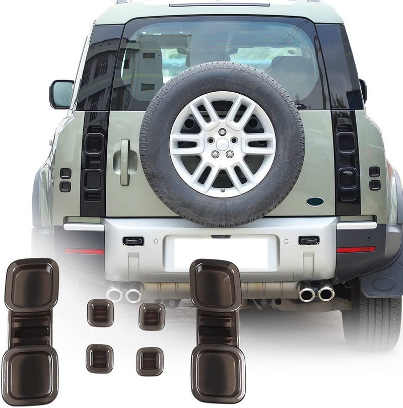 YIWANG ABS Black Car Exterior Taillight Protection Cover Accessories for Land Rover Defender 90 110 130 2020-2025