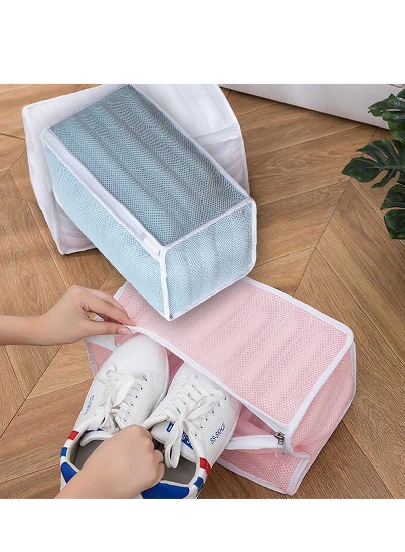 Shoe Washing Bag, Anti-Deformation Care Creative Home with Zipper and Protector Washing Shoe Bag, Guard Shoe net Cover for Clean Sneakers, Slippers, Bra, Travel - Image 2