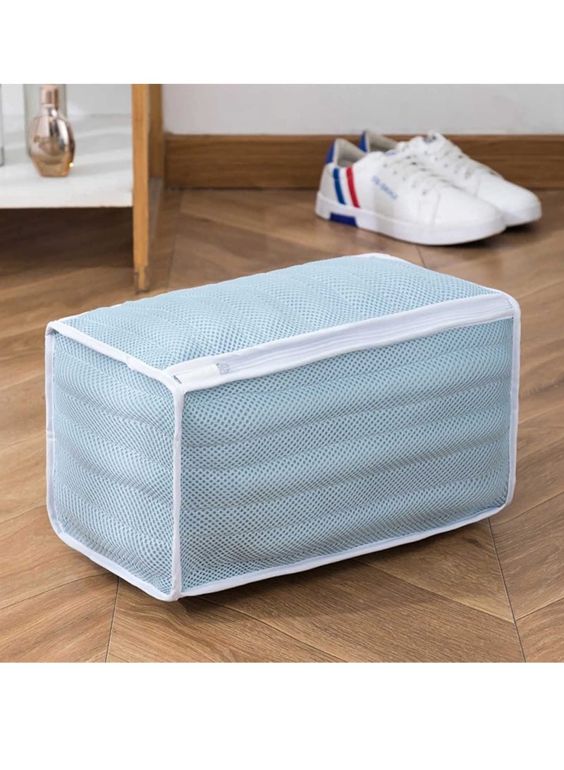 Shoe Washing Bag, Anti-Deformation Care Creative Home with Zipper and Protector Washing Shoe Bag, Guard Shoe net Cover for Clean Sneakers, Slippers, Bra, Travel - Image 1