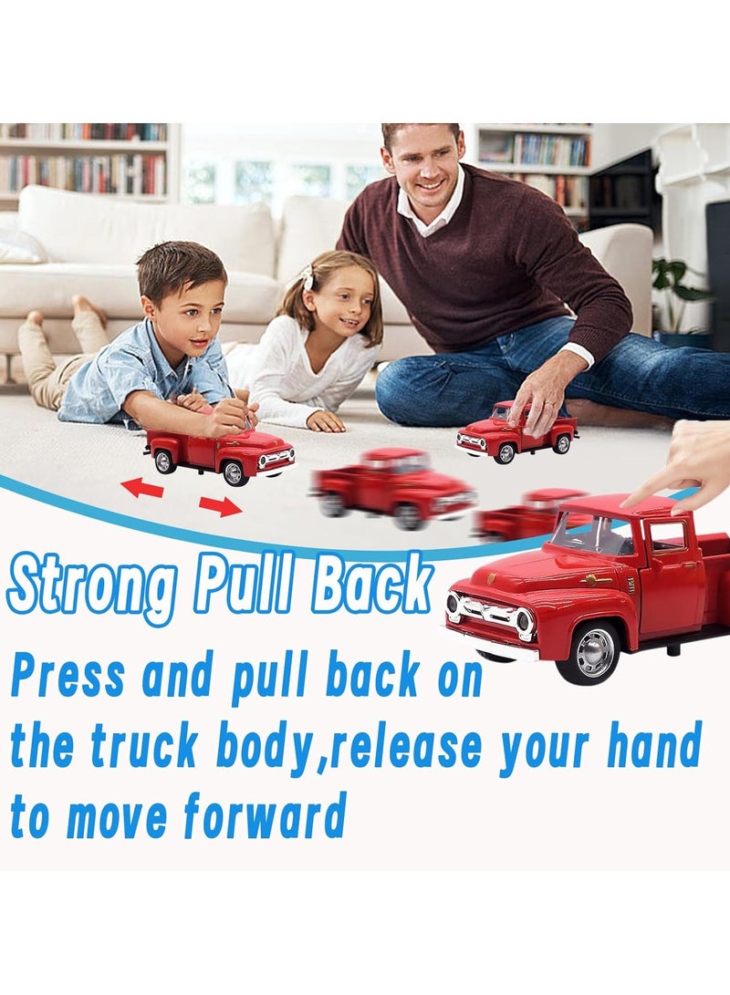 ألعاب شاحنة مناسبة للأطفال من سن 1 إلى 12 عامًا. تحتوي الشاحنة على جهاز سحب للخلف ويمكن فتح الباب. ألعاب سيارات للأطفال مصنوعة من سبائك معدنية بمقياس 1:32، مناسبة كهدايا ، وديكورات الكيك، وديكورات ا - Image 2