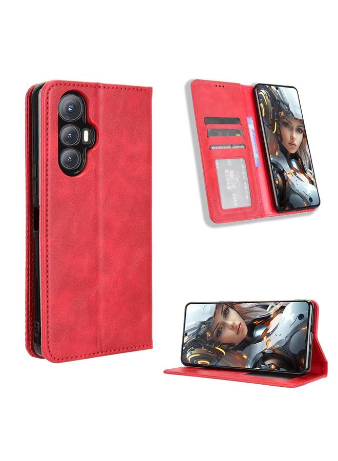 S-TOP Case For Cubot Max 5 Magnetic Buckle Retro Texture Leather Phone Case - Image 1