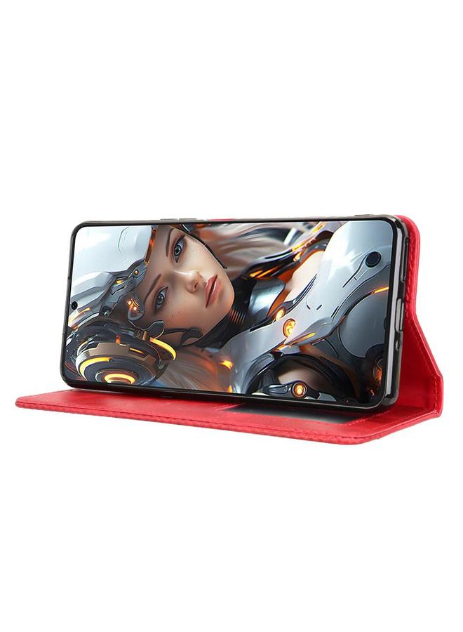 S-TOP Case For Cubot Max 5 Magnetic Buckle Retro Texture Leather Phone Case - Image 5