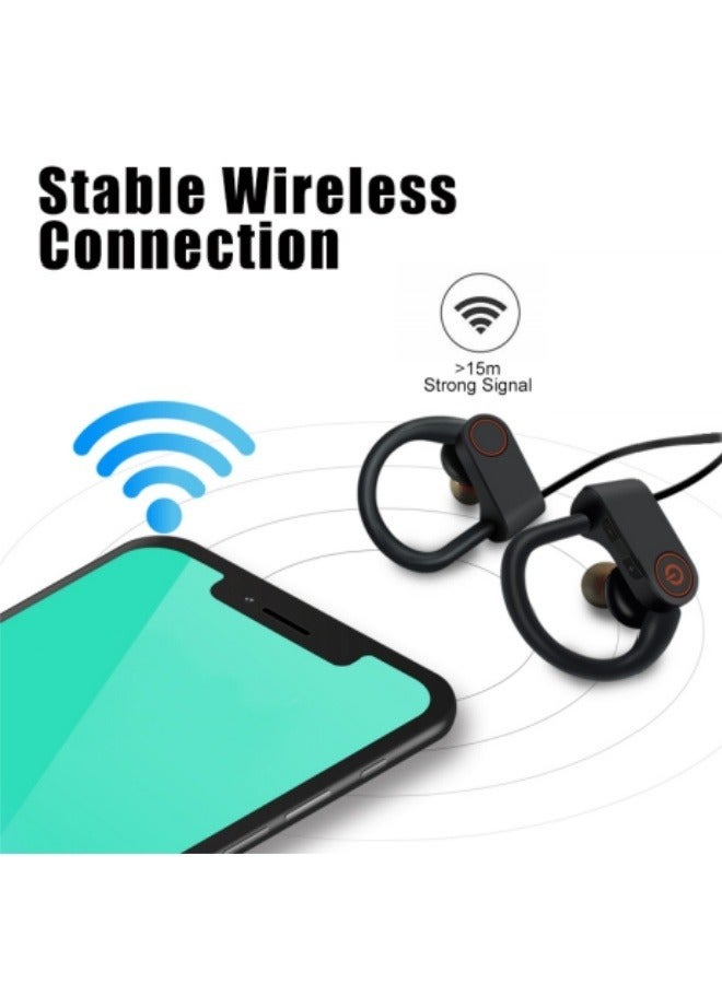 YINPAGE Bluetooth 5.3 Sports Earbuds, 12H Playback IPX4 Waterproof Wireless Headphones with Microphone, Noise Cancelling for Running Gym Fitness - Image 4