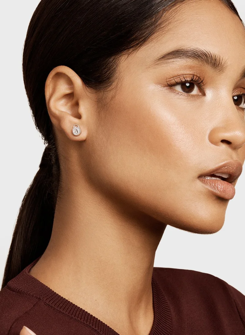 Ted Baker Pamza Mini Pave Padlock Stud Earrings