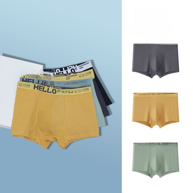 New Mens Cotton Briefs Trendy Breathable Mid-Waist Black  - Image 2
