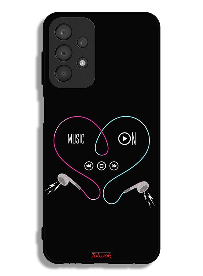 Tolwak Samsung Galaxy A23 4G Protective Case Cover Music On - Image 1
