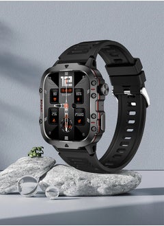 JOYFOCUS QX11 Full Screen Touch Smartwatch With Bluetooth Call, 1.96 "Display, Suitable For Android 4.4 And Ios 9.0 And Above, Apple 5s And Above (Black) 
