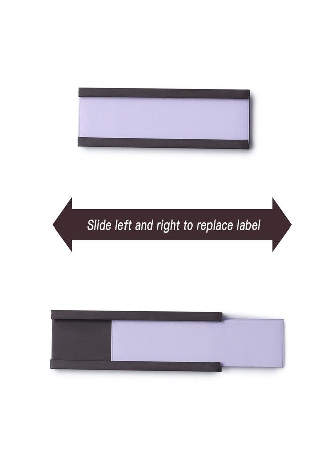 Eeoyu Magnetic Label Holders with Magnets Magnetic Data Card Holders with Clear Plastic Protectors for Metal Shelf, Whiteboard, Set of 50 (0.5 x 3 Inch) - Image 4