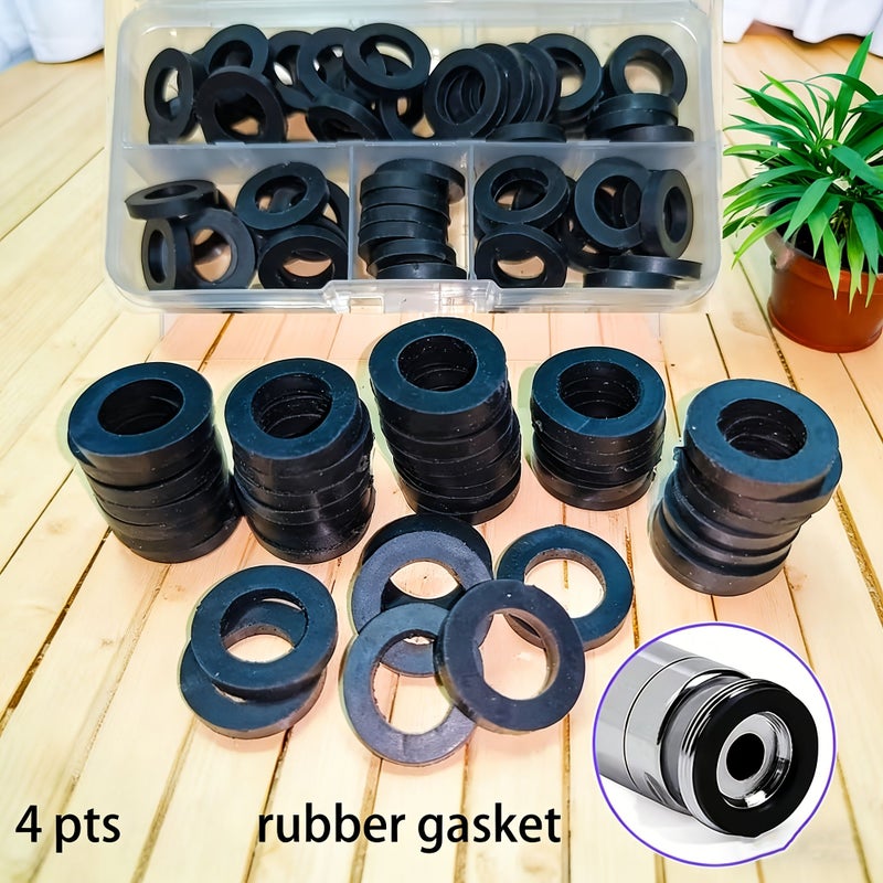 Black Rubber O Ring Set 30pcs for Faucet Shower Hose Pipe Repair Kit - Image 3