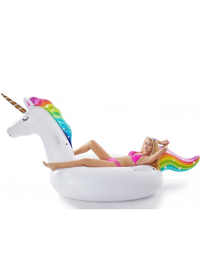 Jasonwell Giant Inflatable Unicorn Pool Float Floatie Ride On with Fast Valves Large Rideable Blow Up Summer Beach Swimming Pool Party Lounge Raft Decorations Toys Kids Adults - pzsku/ZB598EF8F937F5DEDCDF2Z/45/_/1732281853/2e6ac5e0-14df-414f-8808-8cb23d7bd700