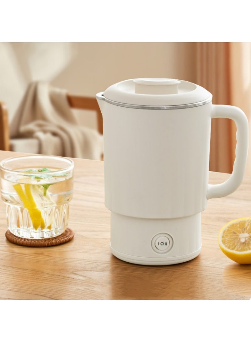 شو وو غلاية مياه كهربائية محمولة متعددة الوظائف صغيرة الحجم بسعة 800 مل مع بطانة من الفولاذ المقاوم للصدأ وسهلة التشغيل للاستخدام المنزلي والمكتب والسكن والسفر في الهواء الطلق - Image 1