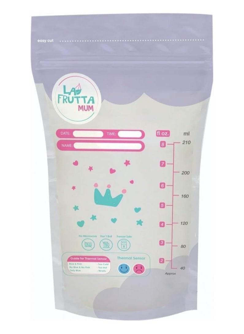 Generic La Frutta Premium Breast Milk Storage Bags, 25 x 210ml  - Image 2