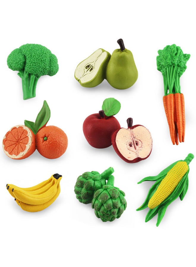 Simulation Fruit And Vegetable Suit For Apple Orange Banana Carrot Corn Broccoli Model Toy-Color:BL-1197 Fruits And Vegetables 103g  - Image 3