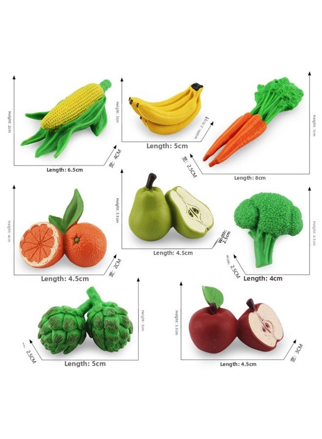 Simulation Fruit And Vegetable Suit For Apple Orange Banana Carrot Corn Broccoli Model Toy-Color:BL-1197 Fruits And Vegetables 103g  - Image 5
