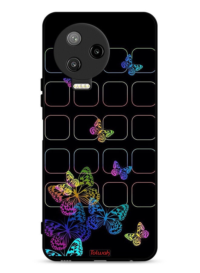 Tolwak Infinix Note 12 Pro 4G Protective Case Cover Colorful Butterflies - Image 1