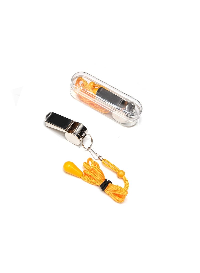 KASTWAVE Soccer Referee Flag Set, Checkered Linesman Flags Set with Case, Red Yellow Cards with Notebook and Pencil, Coach Stainless Steel Whistles with Lanyard for Sports, Soccer, Football, Basketball - Image 5