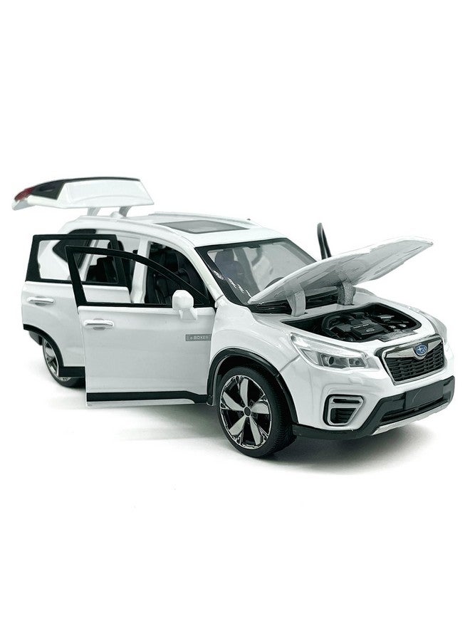 VIIGER 1:30 Scale 2021 Subaru Forester E-Boxer Suv Model Toy Car Metal Diecast Toy Vehicle, Doors Open, Light Sound, Pull Back, Toys For Boys Kids Gifts, Men Collection, Home Office Décor, White - Image 4
