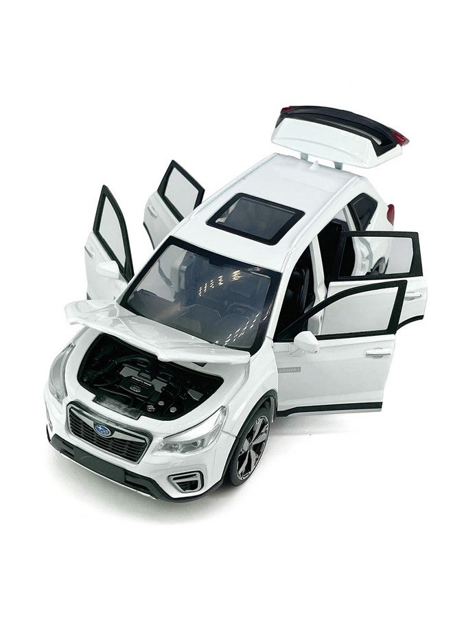 VIIGER 1:30 Scale 2021 Subaru Forester E-Boxer Suv Model Toy Car Metal Diecast Toy Vehicle, Doors Open, Light Sound, Pull Back, Toys For Boys Kids Gifts, Men Collection, Home Office Décor, White - Image 3