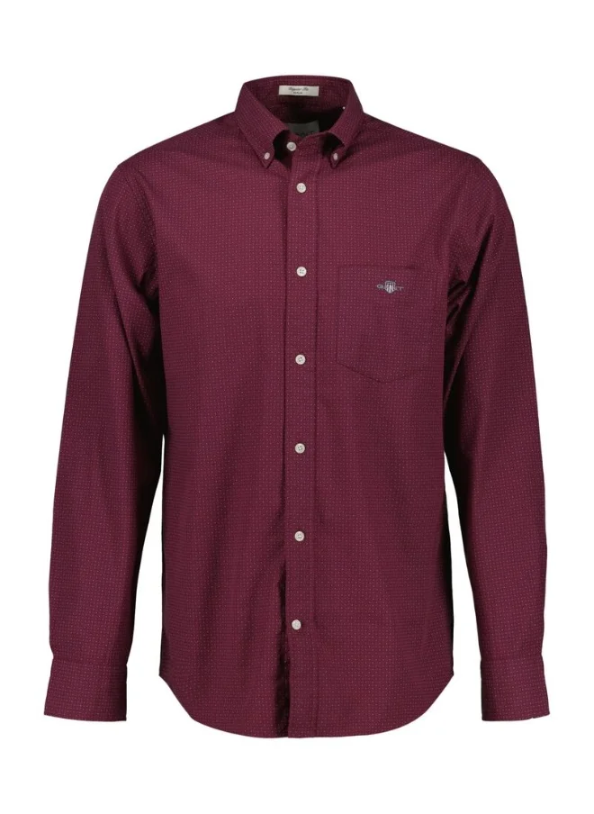 GANT Gant Regular Fit Micro Print Shirt