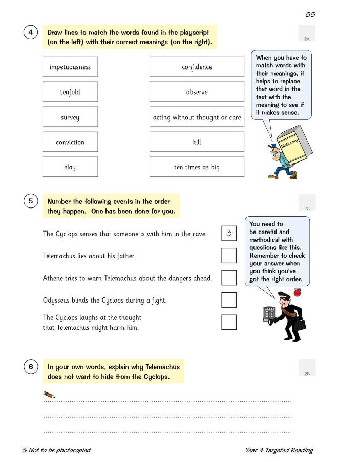 null - KS2 English Year 4 Reading Targeted Question Book - Image 1