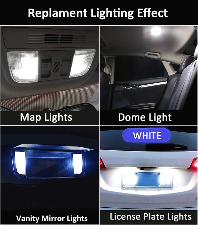 AWALITED طقم أضواء LED داخلية 6 قطع لسيارة نيسان روج - Image 5