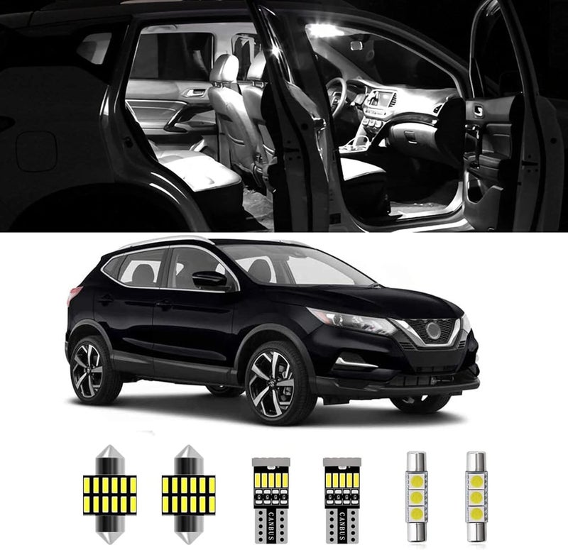AWALITED طقم أضواء LED داخلية 6 قطع لسيارة نيسان روج - Image 1