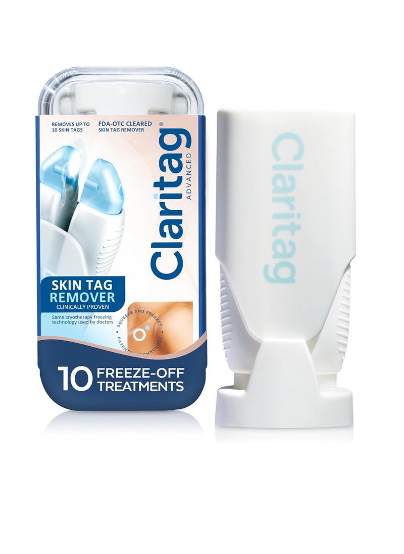 CLARITAG - Advanced Skin Tag Remover - FDA-Cleared Device - Only for Skin Tag Removal - Works in 7-14 Days - Up to 10 Treatment Cycles - Cryogenic Freeze-Off Kit - Image 1