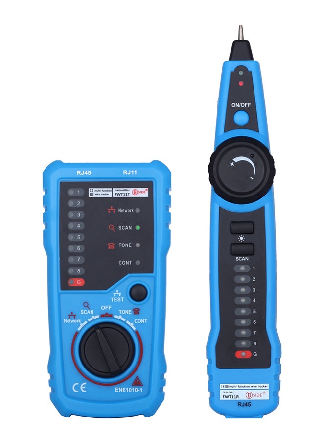 جهاز اختبار الأسلاك محمول باليد ومتعدد الوظائف أسود/أزرق 0.24كيلوجرام - Image 2